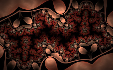 Картинка 3д+графика fractal+ фракталы цвета фон узор