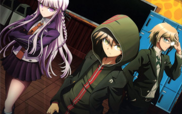 Картинка аниме danganronpa девочки мальчик