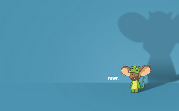 Картинка рисованные минимализм мышонок