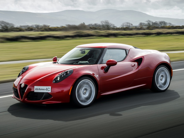 Обои картинки фото автомобили, alfa romeo, красный, 2013, 960, 4c, alfa, romeo