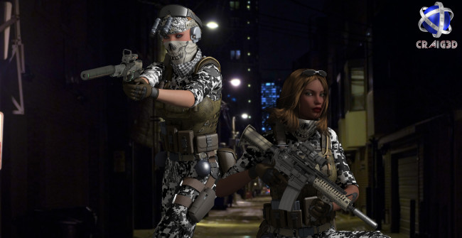 Обои картинки фото 3д графика, fantasy , фантазия, оружие, девушки