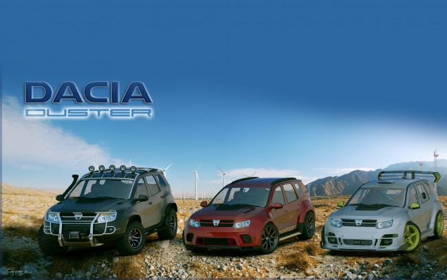 Обои картинки фото автомобили, 3д, duster, dacia
