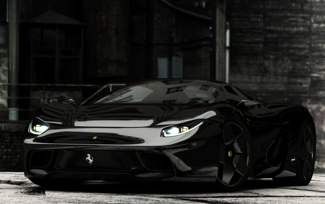 Обои картинки фото автомобили, 3д, ferrari