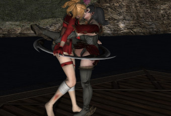 Картинка 3д+графика фантазия+ fantasy взгляд поцелуй фон девушки