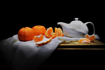 Картинка еда цитрусы мандарины