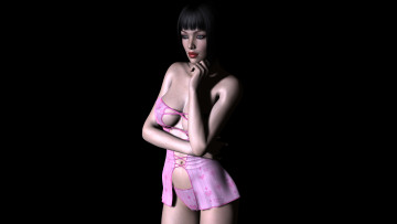 Картинка 3д+графика люди+ people девушка взгляд фон