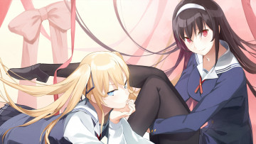 Картинка аниме saenai+heroine+no+sodatekata девушки pandadesu panda sawamura spencer eriri kasumigaoka utaha saenai heroine no sodatekata