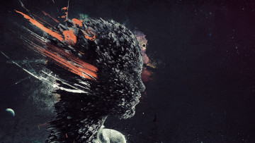 Картинка фэнтези другое лица девушки абстракции