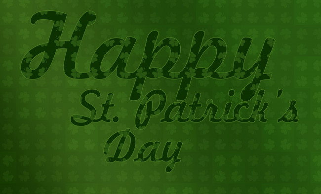 Обои картинки фото праздничные, день святого патрика, фон, листья