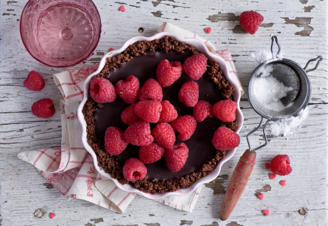 Обои картинки фото еда, малина, ягоды