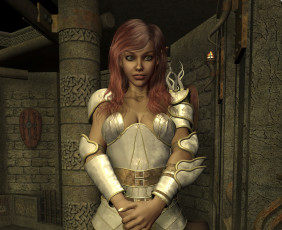 Картинка 3д+графика амазонки+ amazon фон взгляд девушка