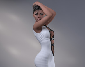 Картинка 3д+графика люди+ people фон взгляд девушка