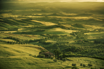 Картинка природа пейзажи поля холмы пейзаж лето