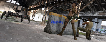 Картинка 3д+графика фантазия+ fantasy фон девушка взгляд оружие