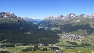 Картинка города -+панорамы лес горы