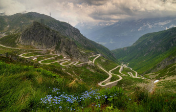 Картинка природа дороги серпантин