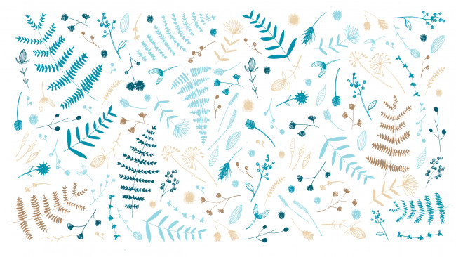 Обои картинки фото векторная графика, природа , nature, nathalie, ouederni, листики, designed, by, веточки