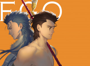 Картинка аниме fate stay+night парни