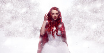 Картинка разное компьютерный+дизайн фон девушка снег взгляд