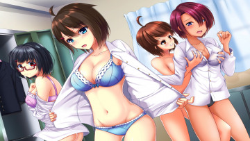 Картинка аниме unknown +другое+ фон взгляд девушки