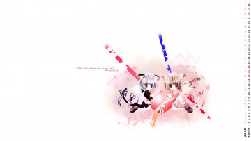 Картинка календари аниме девочка двое взгляд