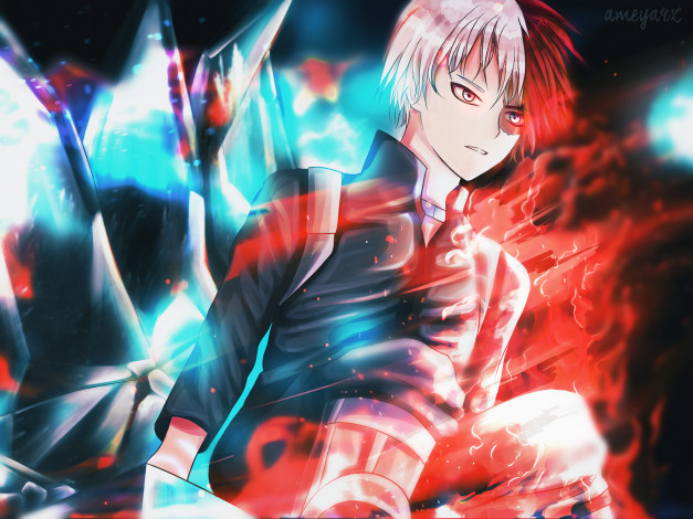 Обои картинки фото аниме, boku no hero academia, тодороки, шото