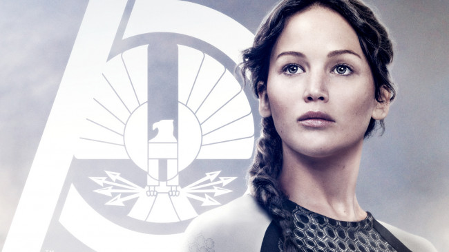 Обои картинки фото кино фильмы, the hunger games,  catching fire, фон, девушка, взгляд