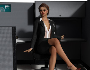 Картинка 3д+графика люди+ people фон взгляд девушка