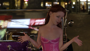 обоя 3д графика, люди-авто, мото , people- car ,  moto, автомобиль, фон, взгляд, девушка