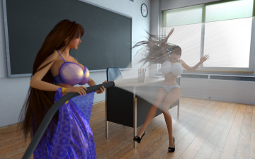 Картинка 3д+графика фантазия+ fantasy девушка взгляд фон