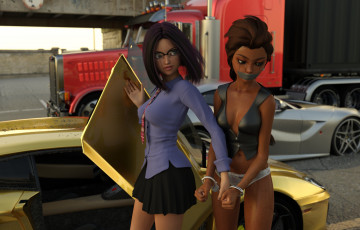 Картинка 3д+графика фантазия+ fantasy девушки фон взгляд