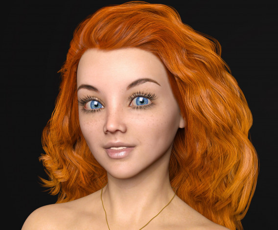 Обои картинки фото 3д графика, портрет , portraits, фон, взгляд, девушка