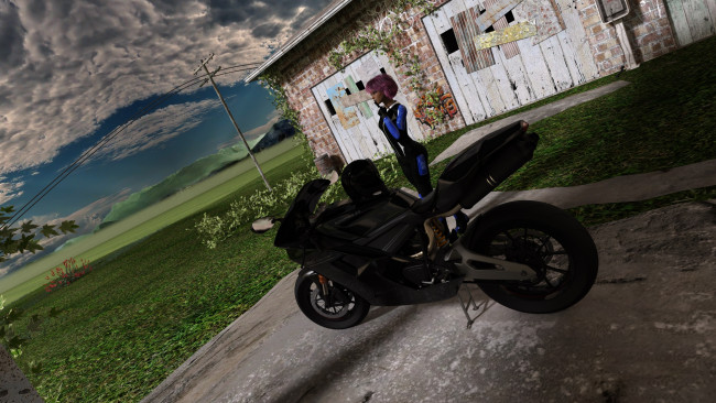 Обои картинки фото 3д графика, люди-авто, мото , people- car ,  moto, фон, взгляд, девушка