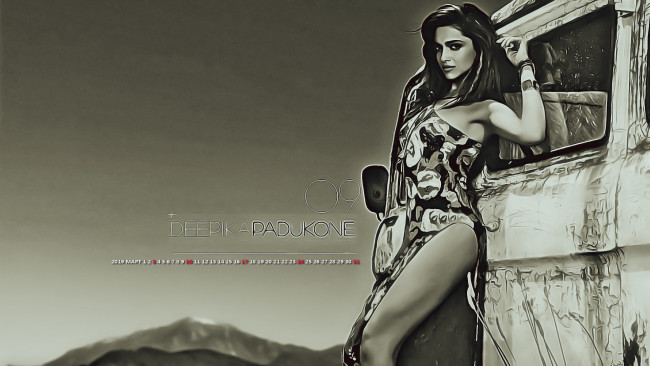 Обои картинки фото календари, компьютерный дизайн, знаменитость, девушка