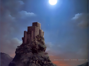 Картинка календари фэнтези крепость дворец архитектура calendar 2020