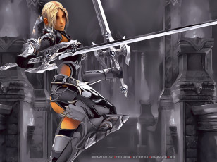 обоя календари, видеоигры, воительница, девушка, оружие, calendar, 2020