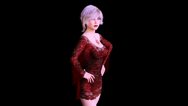 Обои картинки фото 3д графика, люди , people, девушка, фон, платье