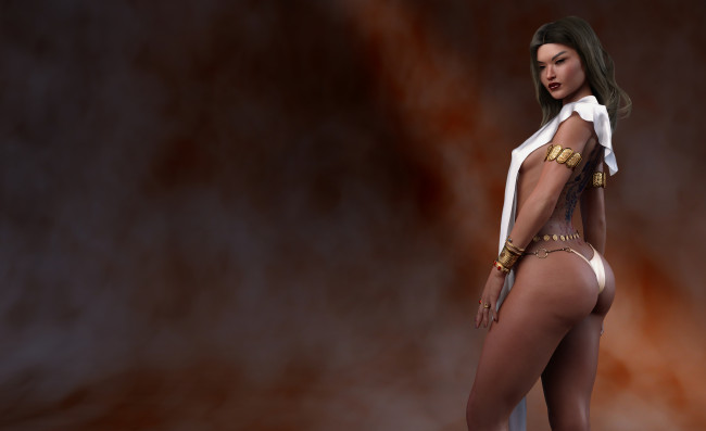 Обои картинки фото 3д графика, люди , people, девушка, фон, бижутерия