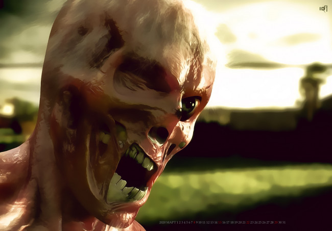 Обои картинки фото календари, фэнтези, нежить, монстр, существо, calendar, 2020