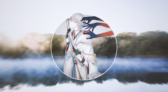 Обои картинки фото аниме, touken ranbu, танец, мечей