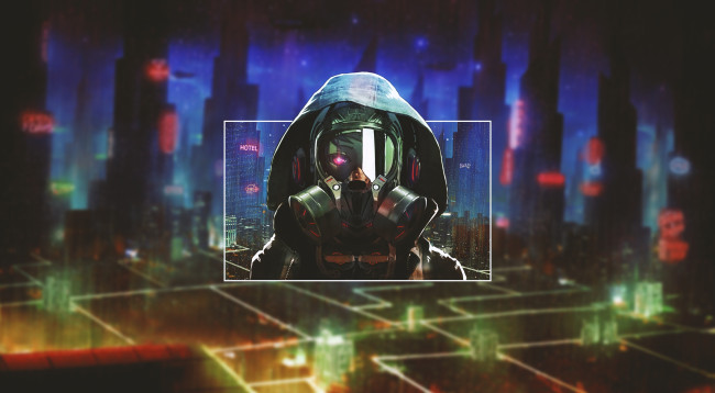 Обои картинки фото аниме, unknown,  другое , противогаз