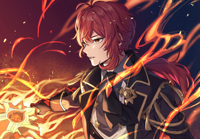 Обои картинки фото аниме, genshin impact, genshin, impact