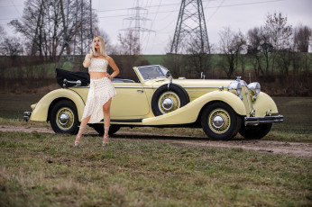Картинка 1936+horch+853+sports+cabriolet автомобили -авто+с+девушками 1936 horch 853 sports cabriolet