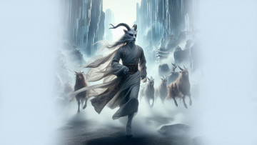 Картинка фэнтези существа нейросети графика нейроарт ai art нейронные сети рисунки нейро искусство нейрографика graphics neuroart neural networks drawings neuro neurography