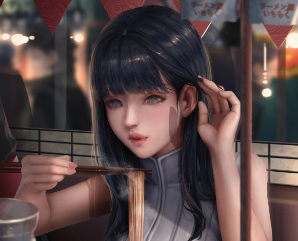 Обои картинки фото аниме, naruto, хината