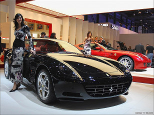 Картинка ferrari 612 scaglietti автомобили авто девушками