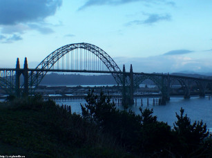 Картинка new port oregon usa города мосты