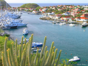 Картинка st barth porto di gustavia корабли порты причалы