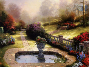 Картинка thomas kinkade рисованные природа