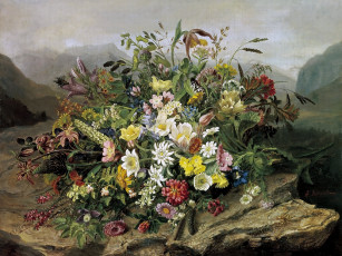 Картинка рисованные цветы